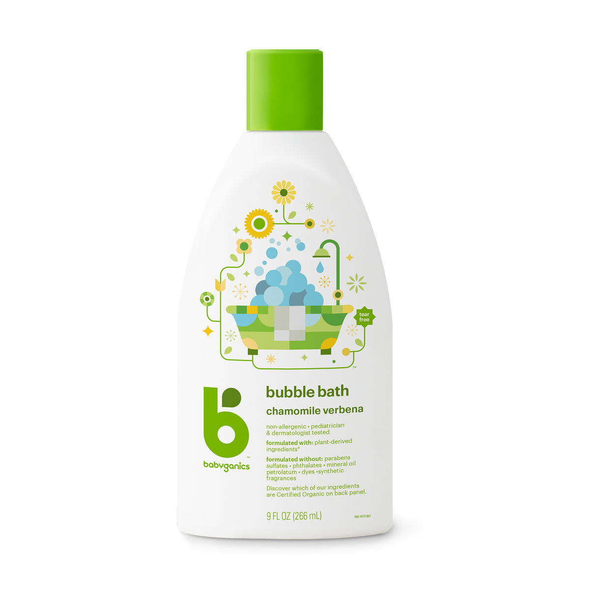 bubble bath, chamomile verbena, 266ml babyganics singapore