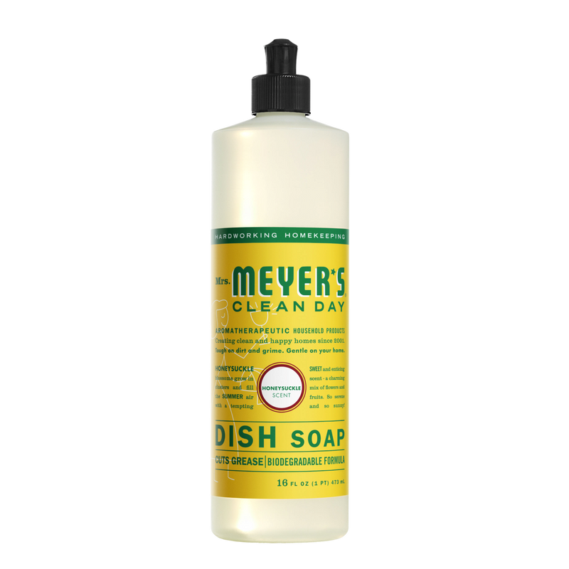 Mrs Meyers Liquid Dish Soap Honeysuckle 473ml