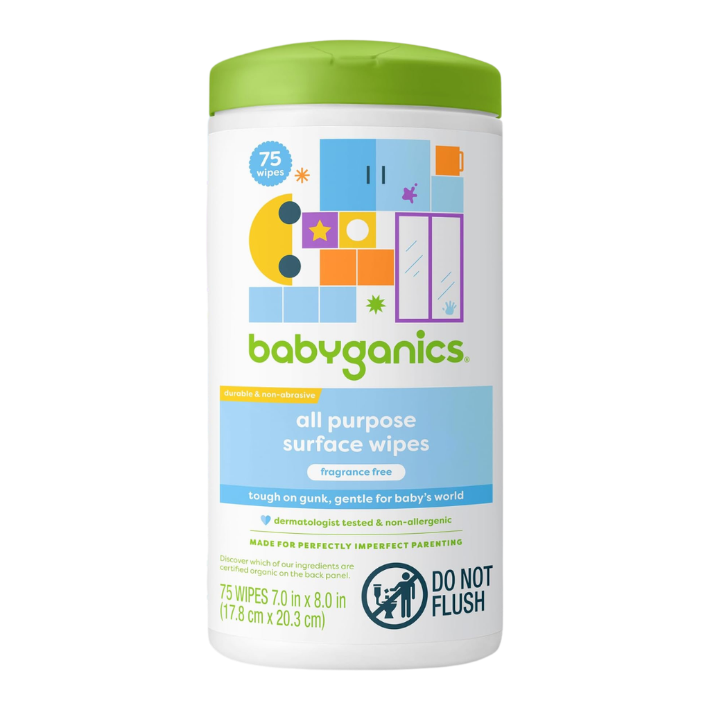 all purpose surface wipes, fragrance free, 75 sheets