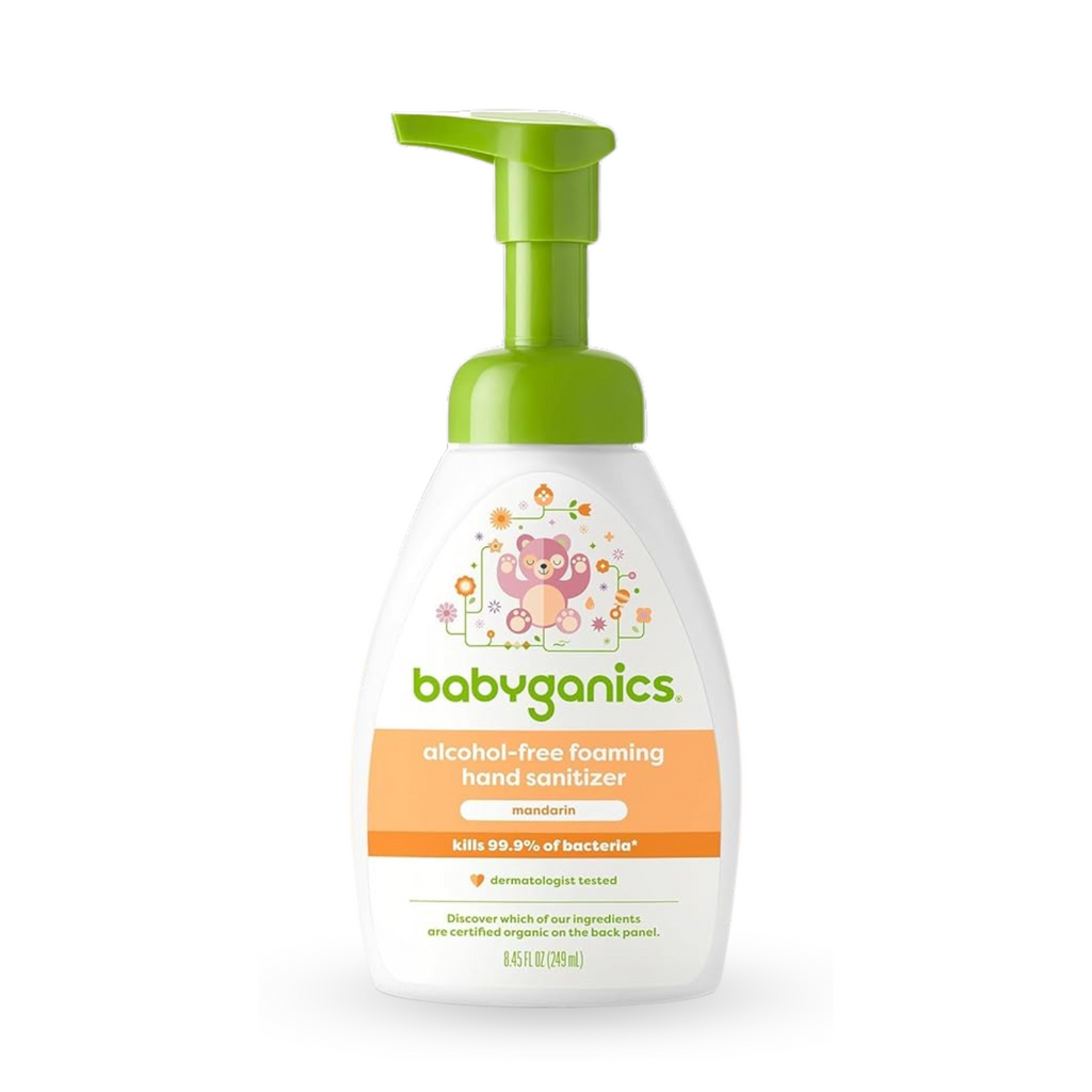 alcohol-free foaming hand sanitizer, mandarin