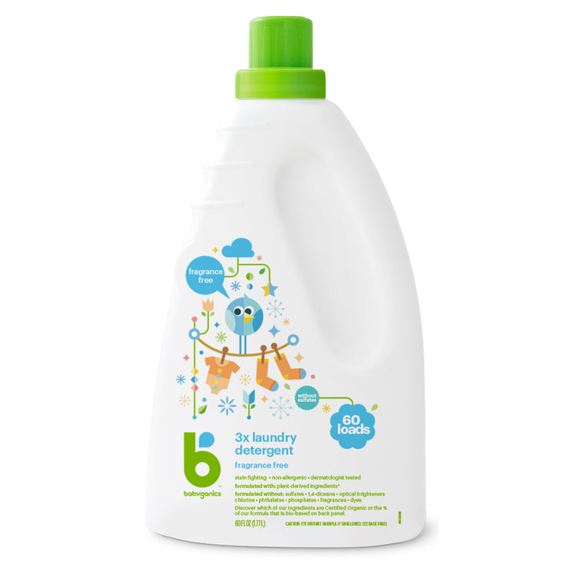 3x laundry detergent, fragrance free, 1.77L