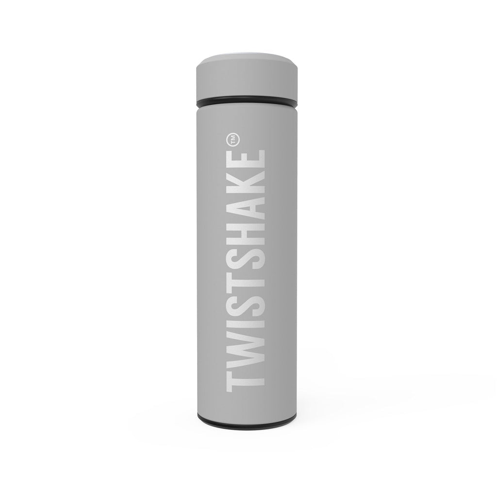 GWP: Twistshake Insulated Bottle (Hot or Cold) 420ml Pastel Grey